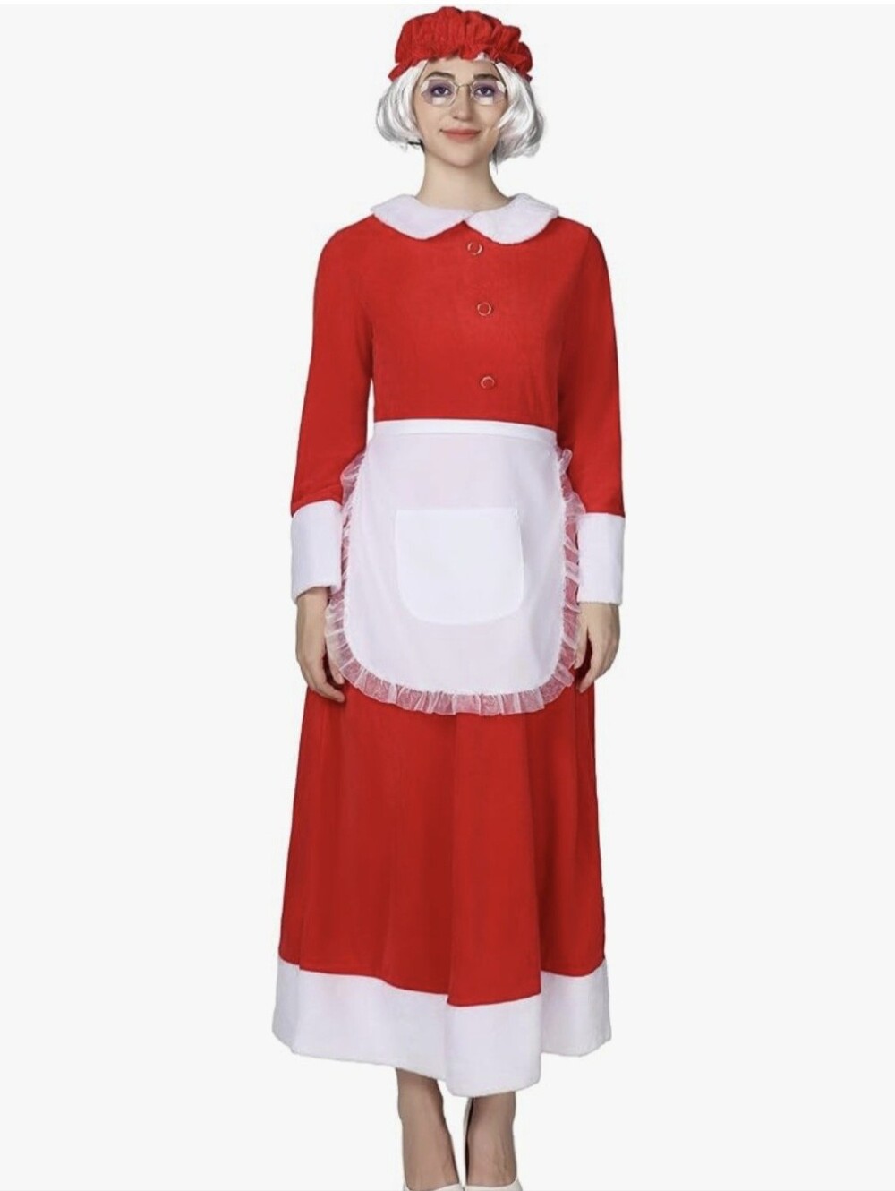 NIB Mrs. Claus Halloween Christmas Costume - One Size